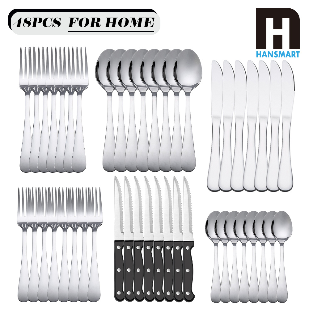 Home Cooking Utensil Set - KOOMADE 48 Parça Paslanmaz Çelik Çatal