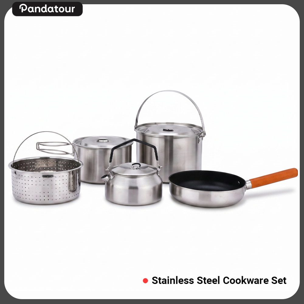 Paella Pan Steel - Pandatour Açık Hava Kamp 5 Parça
