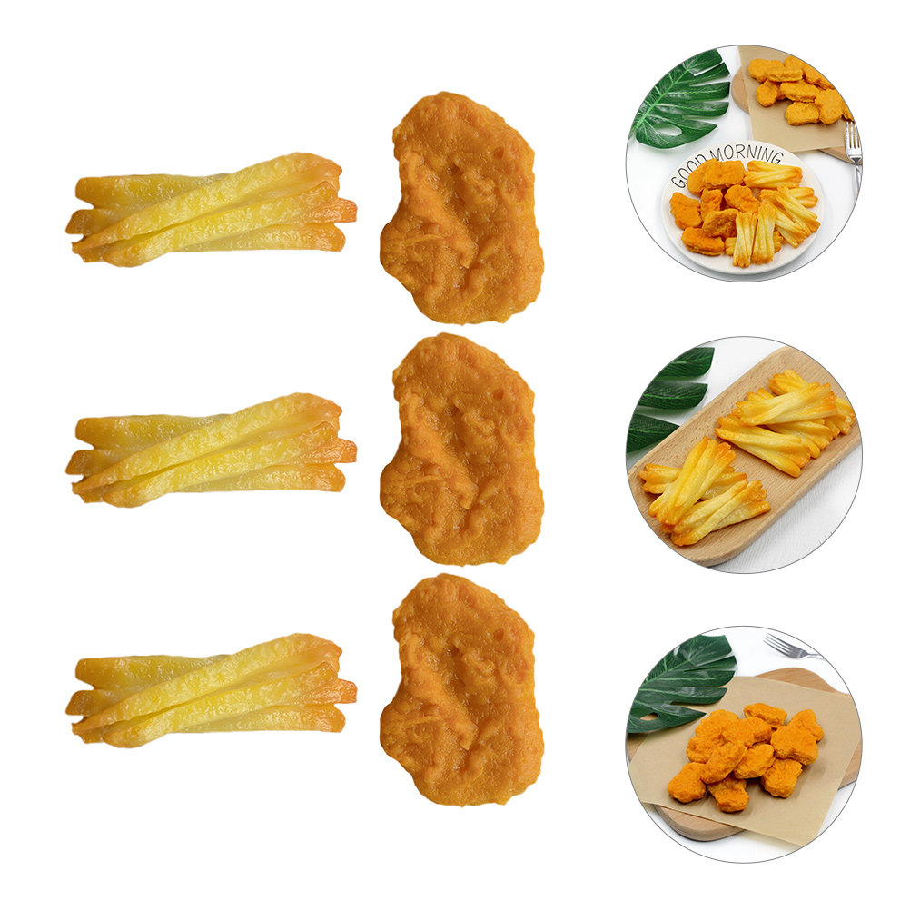 Home Cooking In French - 6 Adet Kızarmış Tavuk Nuggets Patates
