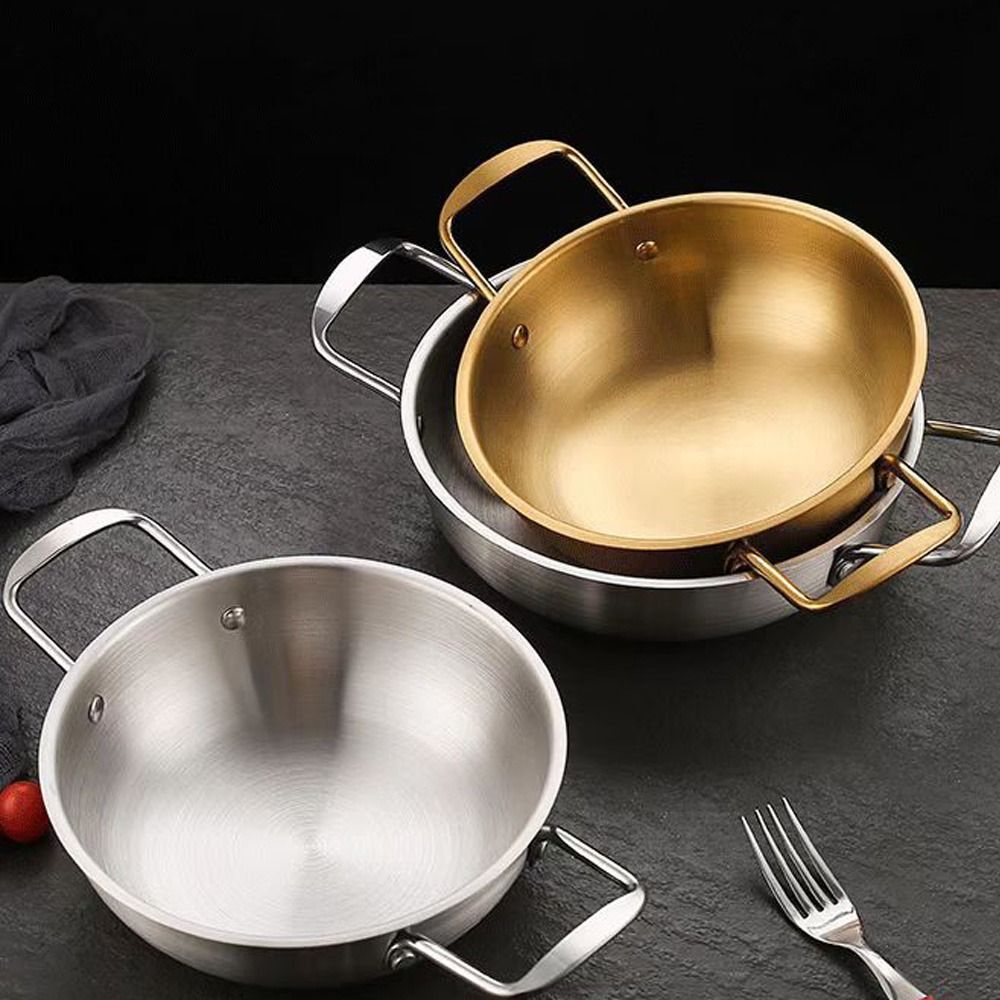 Paella Pan Steel - Paslanmaz çelik tencere tencere kuru tencere