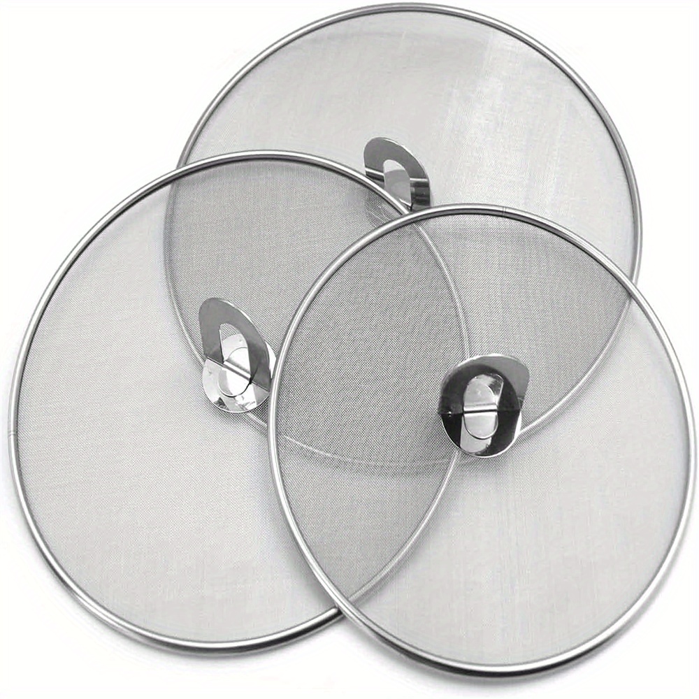 Paella Pan Steel - 3 adet/paket Pişirme için Sıçrama Ekranı