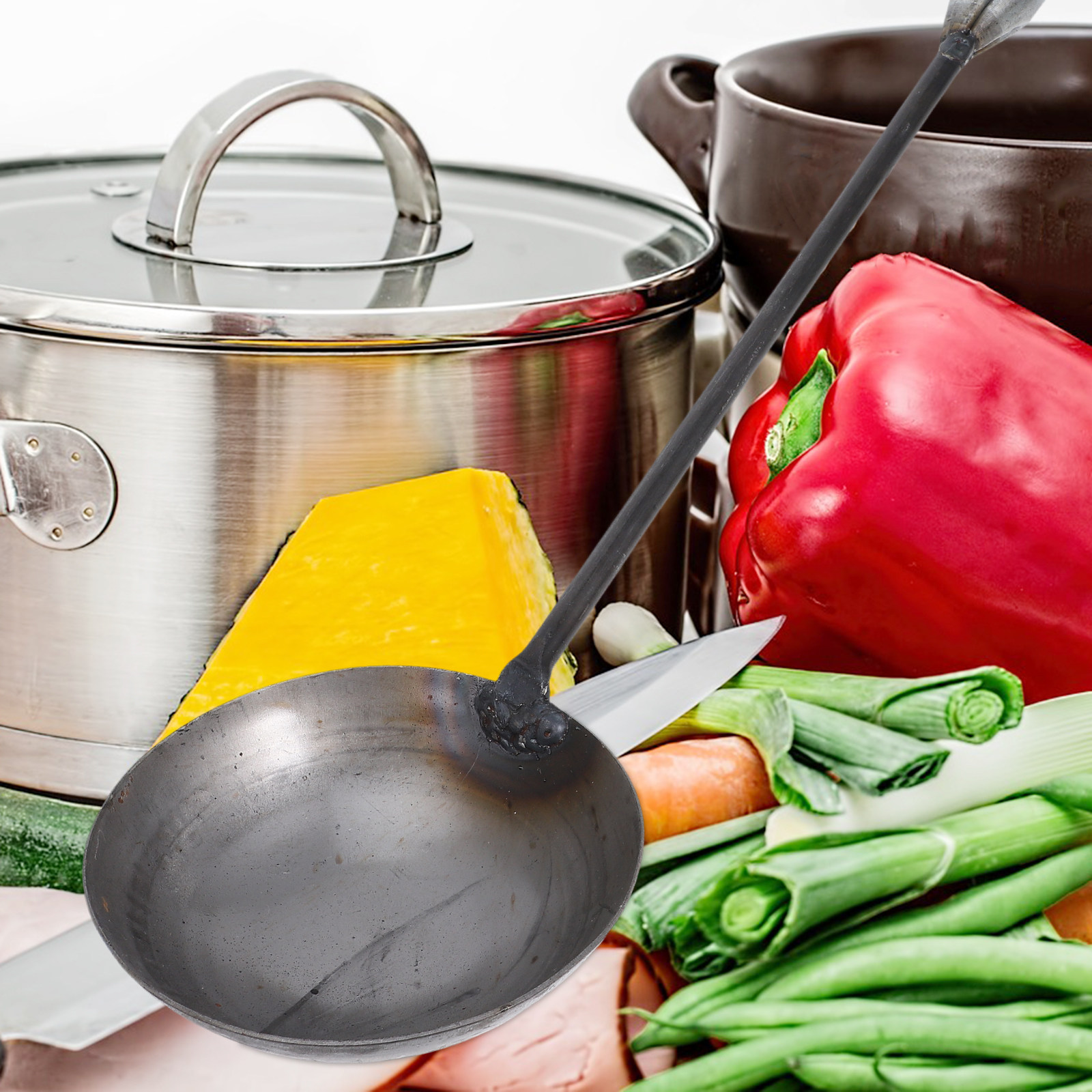 Demir Wok Kepçesi, Uzun Saplı  - Home Cooking Utensil Set incelemesi ve fiyatı