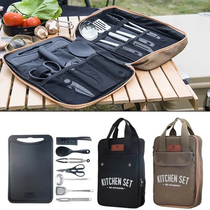 8 adet Kamp Mutfak Tencere Set - Home Cooking Utensil Set incelemesi ve fiyatı