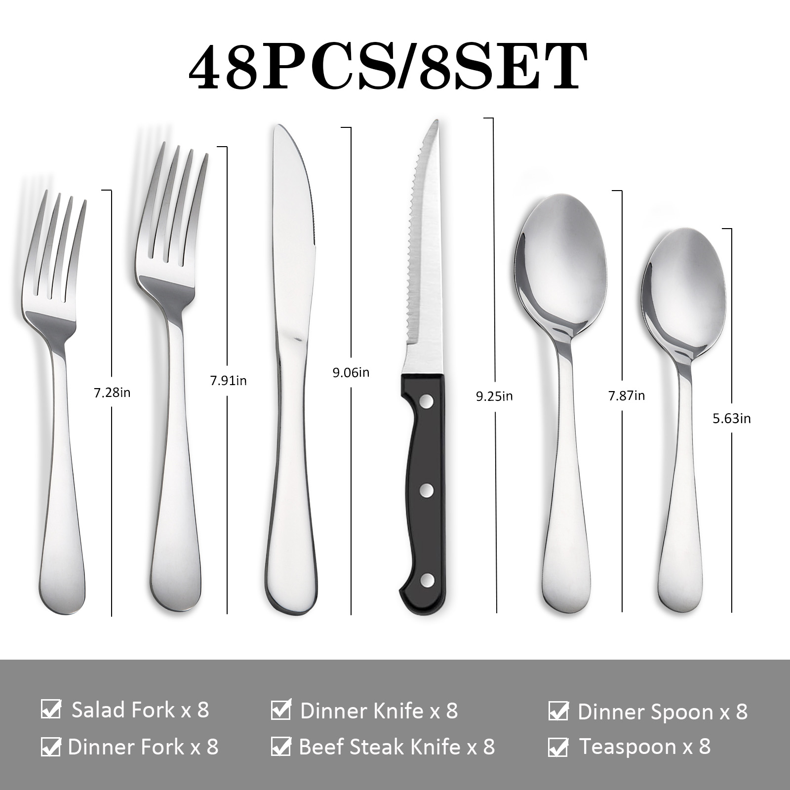 KOOMADE 48 Parça Paslanmaz Çel - Home Cooking Utensil Set incelemesi ve fiyatı